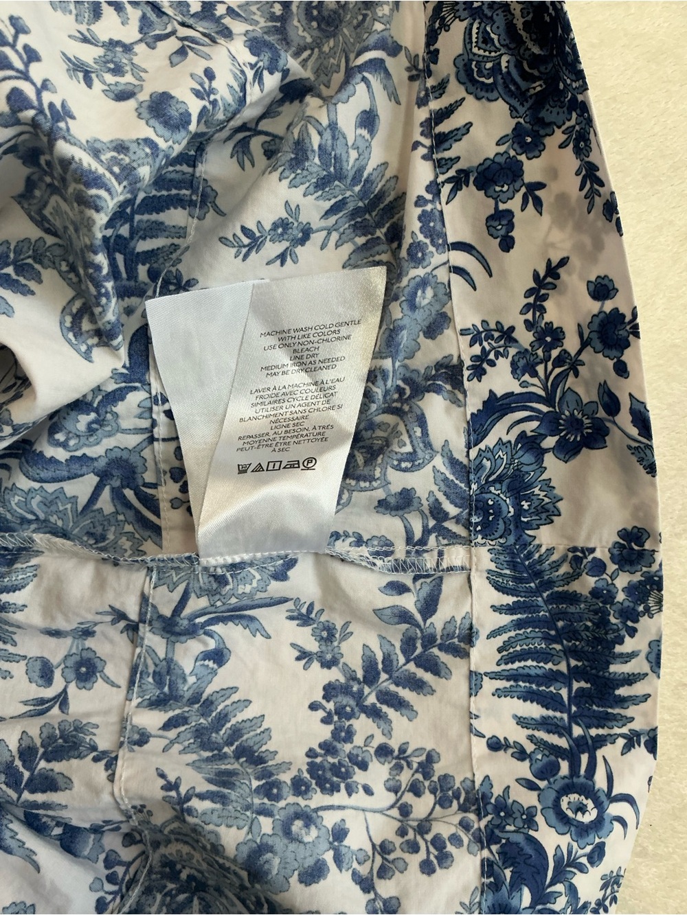 Anthropologie Maeve Smocked Floral Toile Tiered Dress 2X - Picture 16 of 16